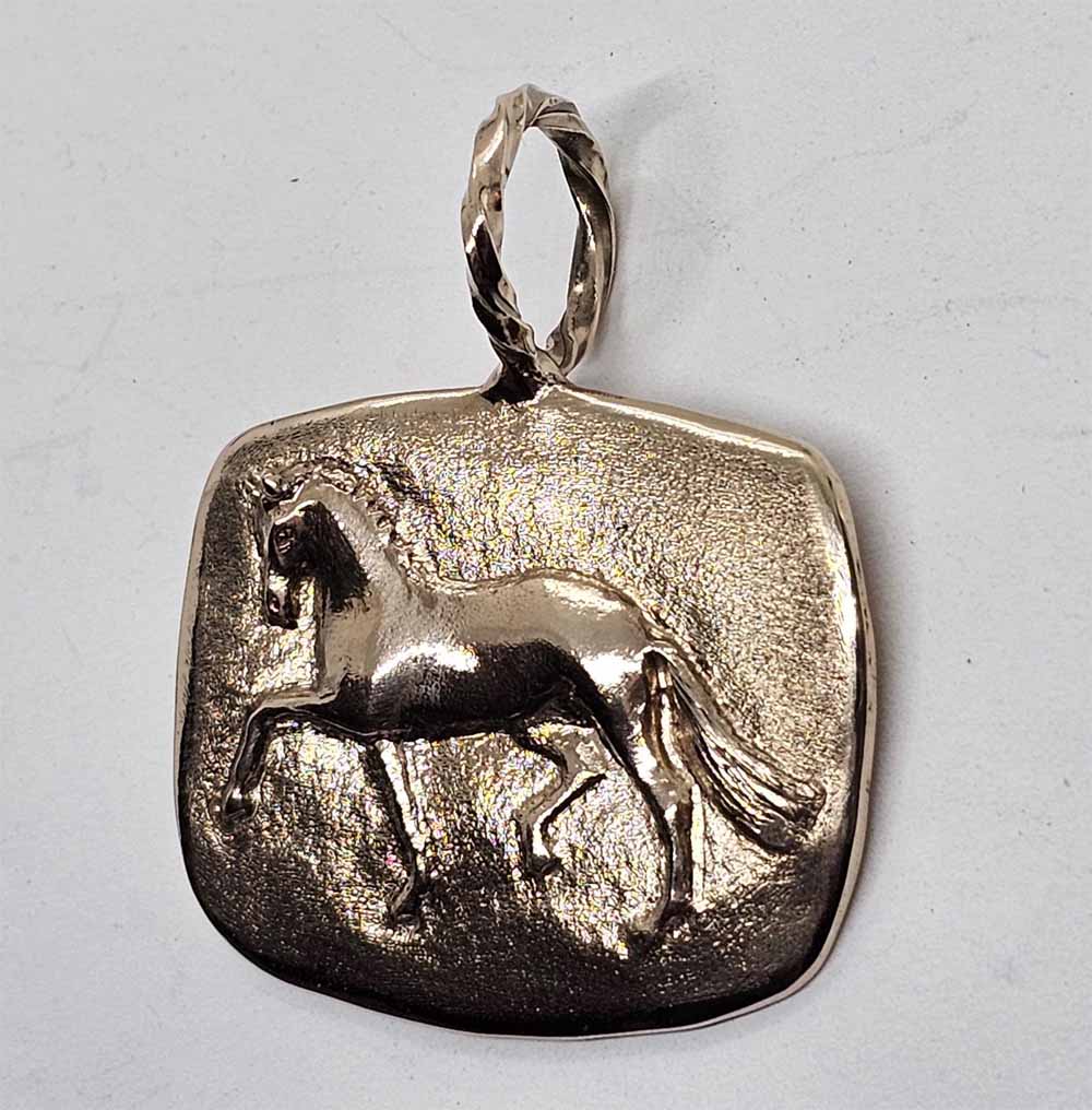 Fancy Trot Horse Medallion