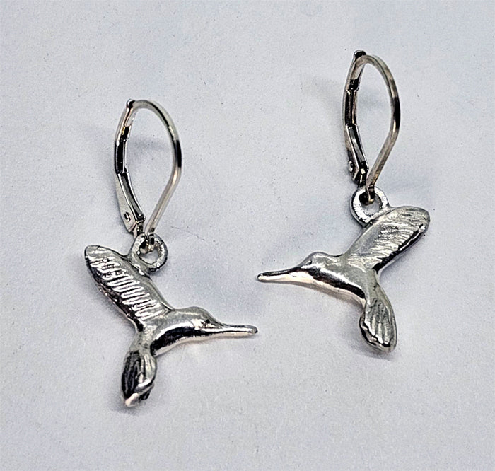 Humming Bird Lever Back Earring