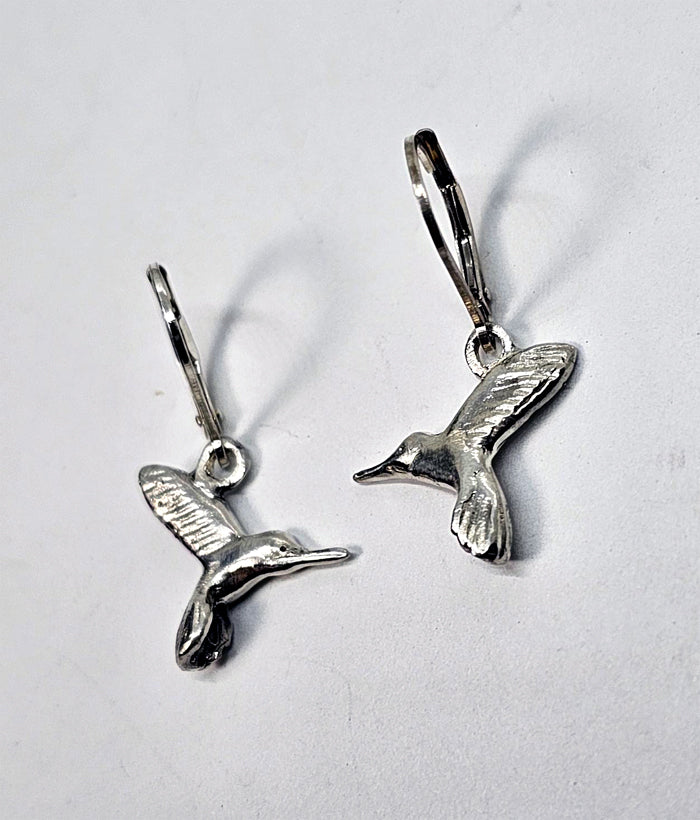 Humming Bird Lever Back Earring