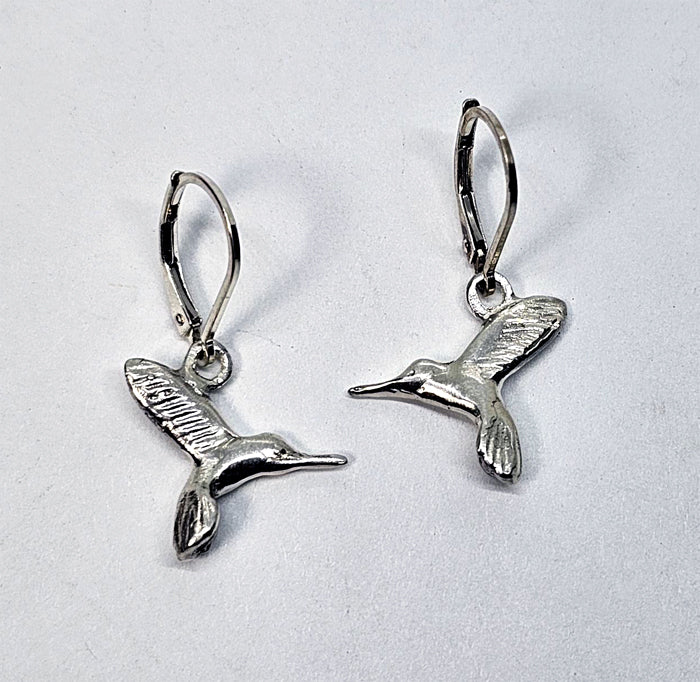 Humming Bird Lever Back Earring