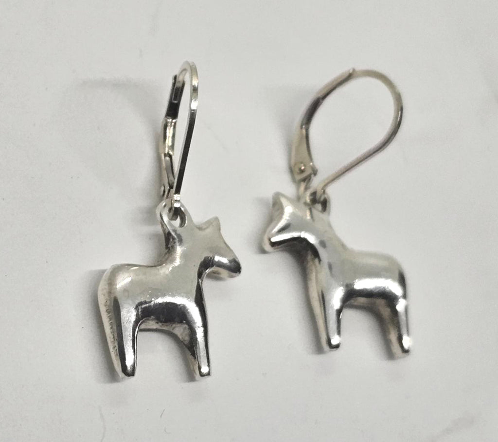 Pony Nugget Lever Back Earrings large