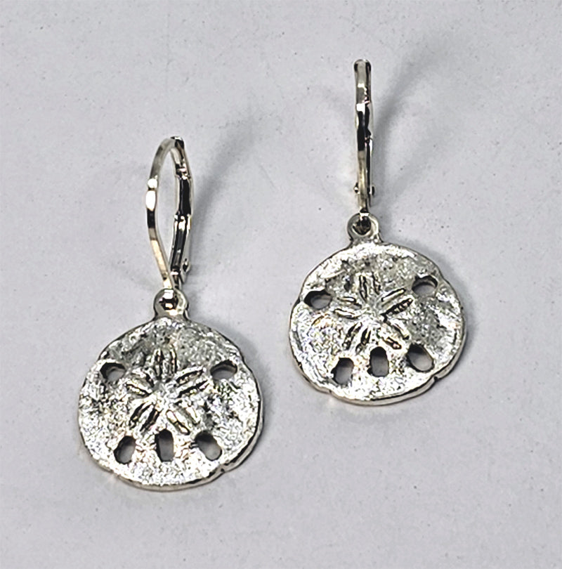 Sand Dollar Lever Back Earrings