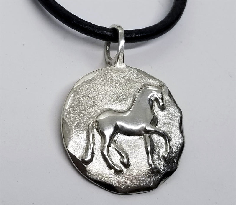 Piaffe Horse Large Round Medallion