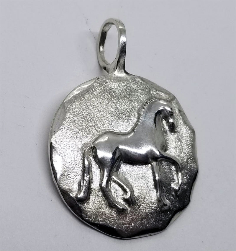 Piaffe Horse Large Round Medallion