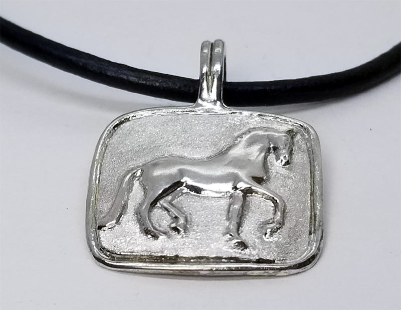 Piaffe Horse Large Squared Medallion