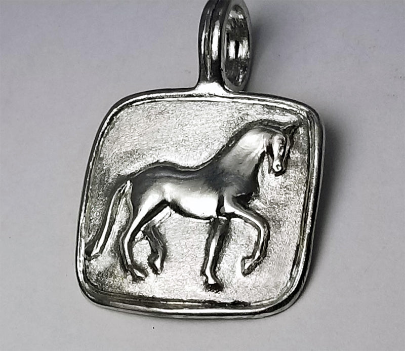 Piaffe Horse Large Squared Medallion