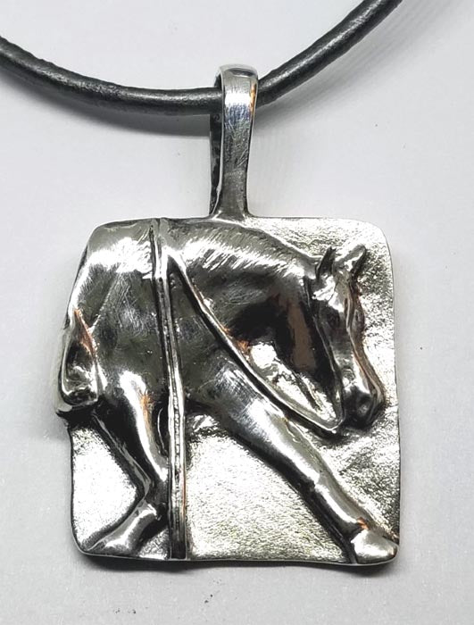 Western Reining Horse Pendant