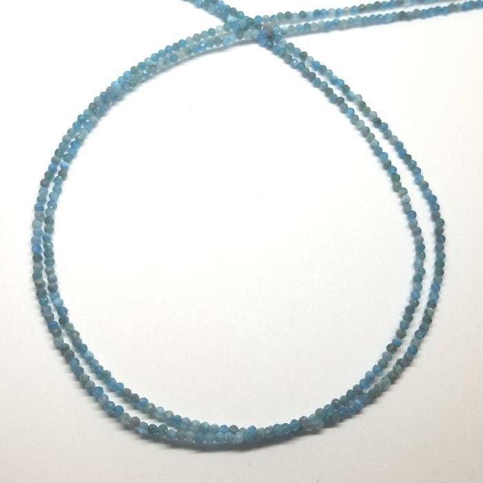 Apatite Gem Bead 2 Strand Necklace