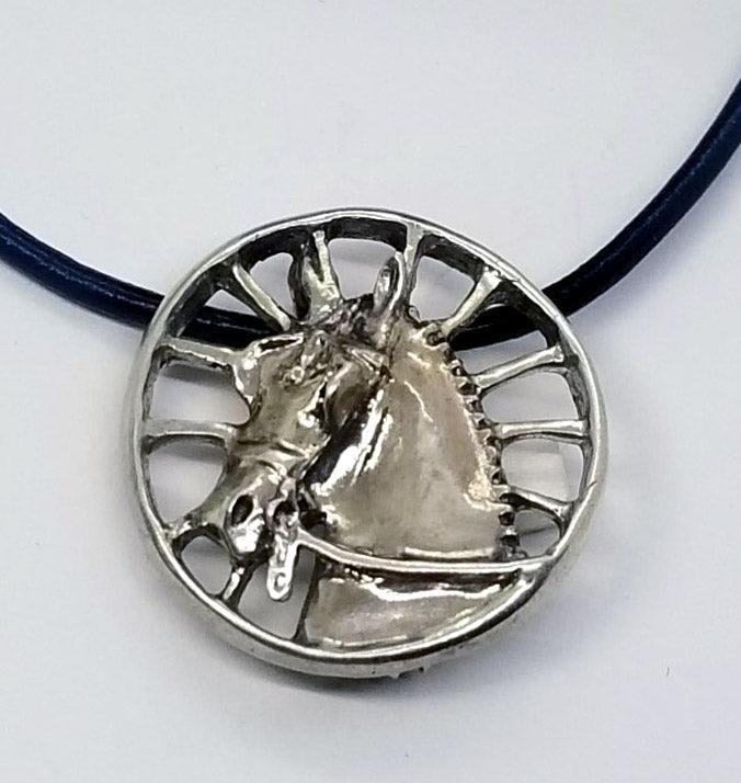 Carriage Horse Pendant / Pin Medium