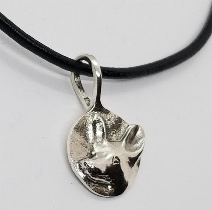 Corgi Dog Pendant Small Sterling - Tempi Design Studio