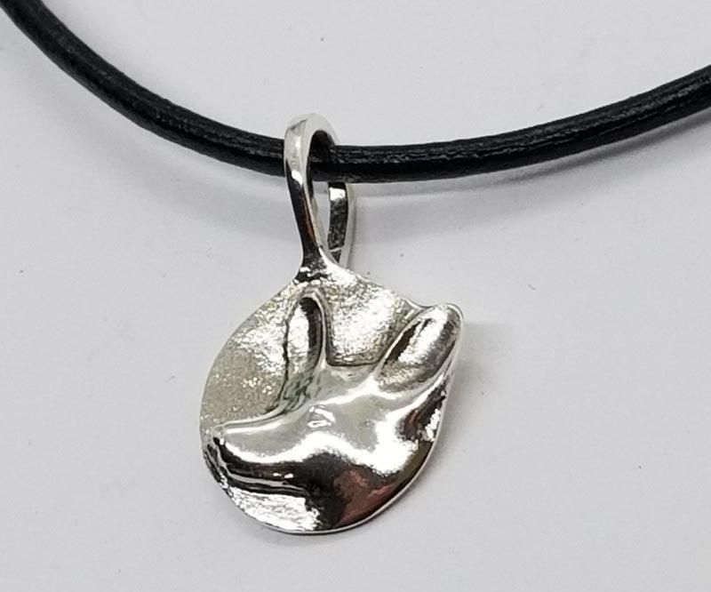 Corgi Dog Pendant Small Sterling - Tempi Design Studio