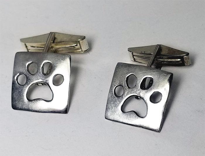 Dog Paw Print Cuff LInks