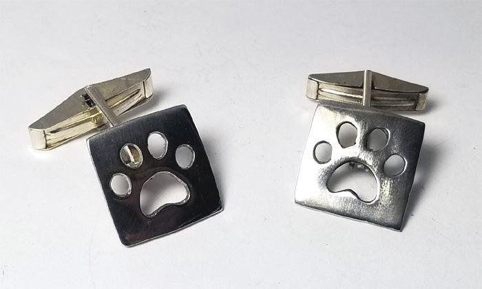 Dog Paw Print Cuff LInks - Tempi Design Studio