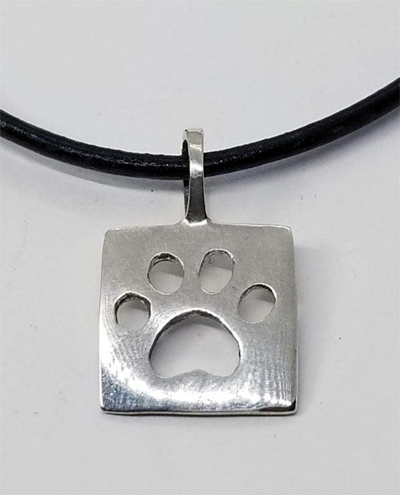 Dog Paw Print Pendant Small - Tempi Design Studio