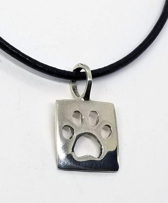 Dog Paw Print Pendant Small - Tempi Design Studio