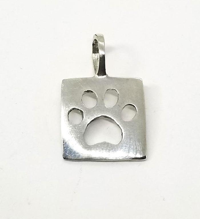 Dog Paw Print Pendant Small - Tempi Design Studio