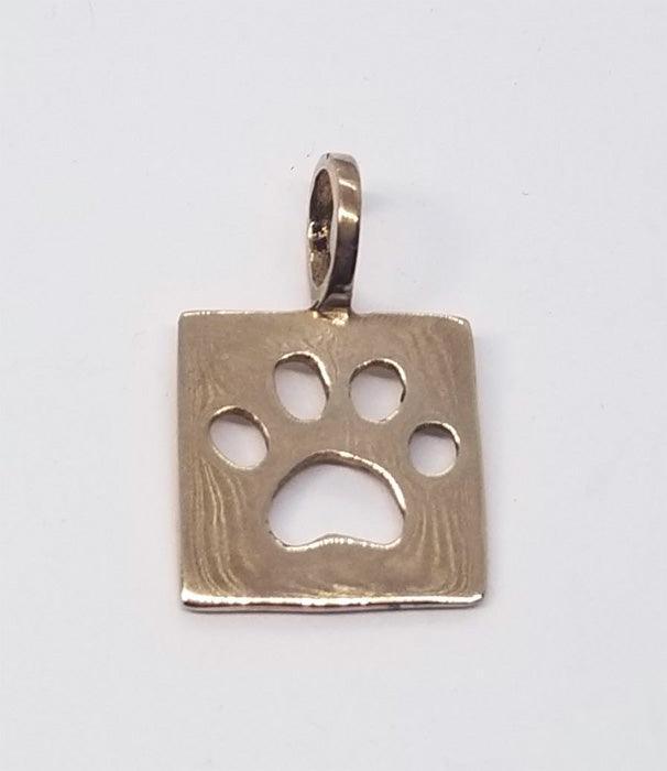 Dog Paw Print Pendant Small - Tempi Design Studio