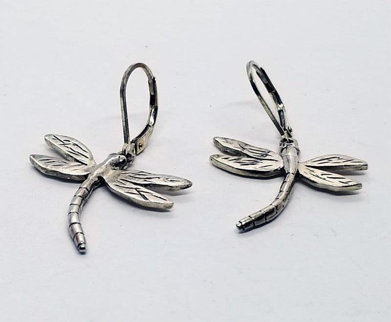Dragonfly Lever Back Earrings - Tempi Design Studio