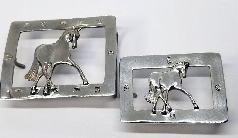 Dressage Arena with Half Pass Horse Medium Buckle