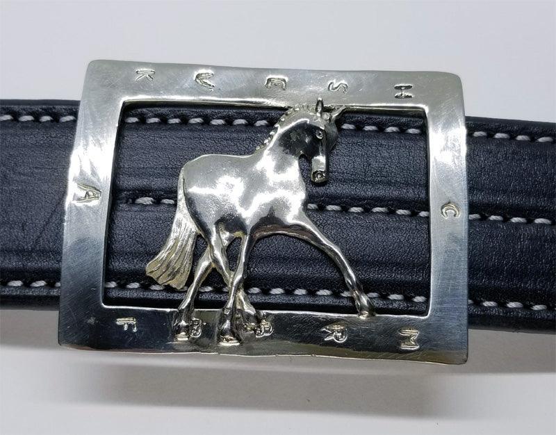 Dressage Horse Arena with Half Pass Horse Buckle Large - Tempi Design Studio