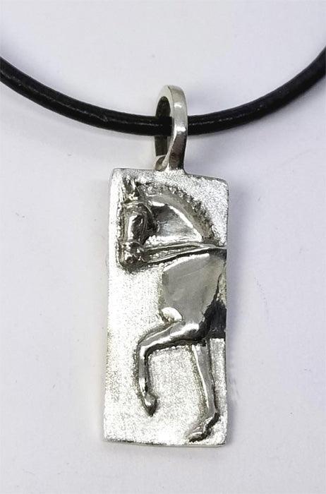 Dressage Horse at Trot Pendant medium