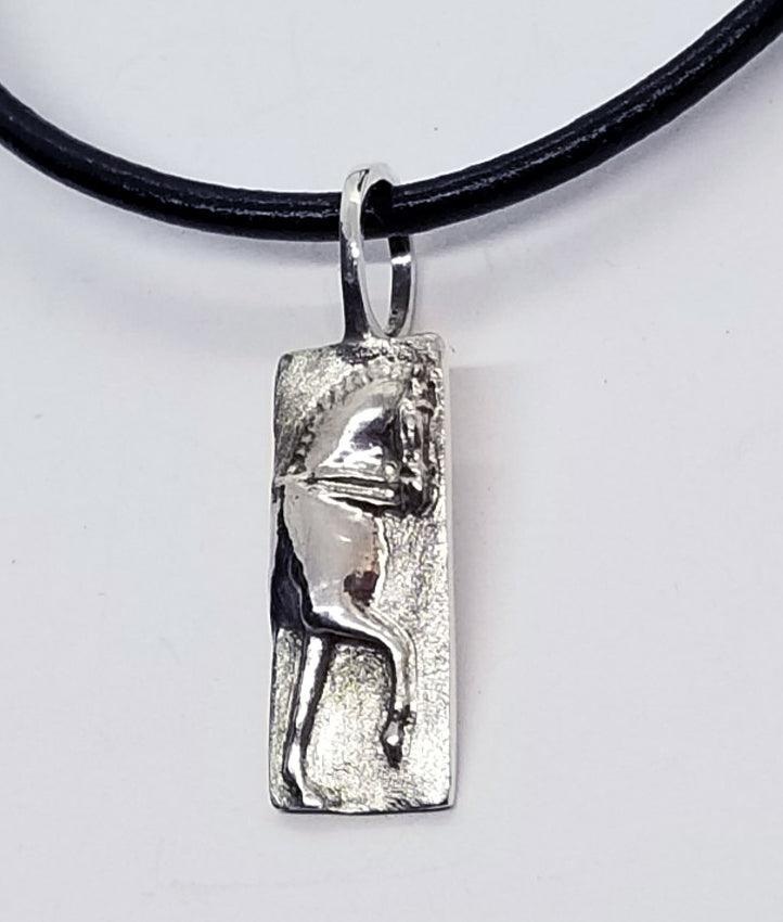 Dressage Horse at Trot Pendant Small - Tempi Design Studio