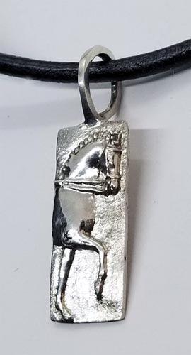 Dressage Horse at Trot Pendant Small - Tempi Design Studio
