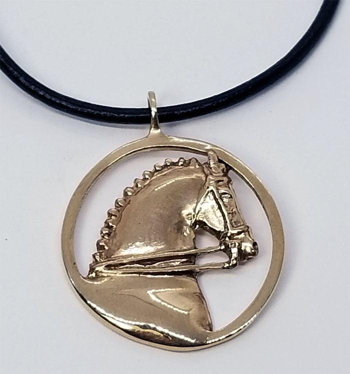 Dressage Horse on Circle Medallion