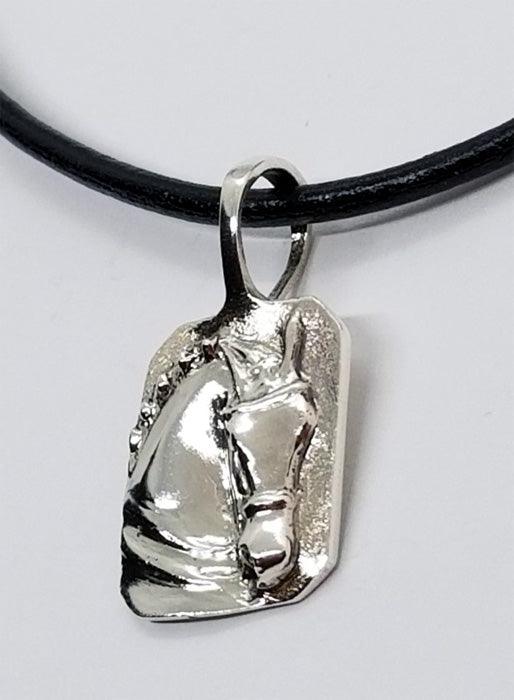 Dressage Horse Squared Pendant - Tempi Design Studio