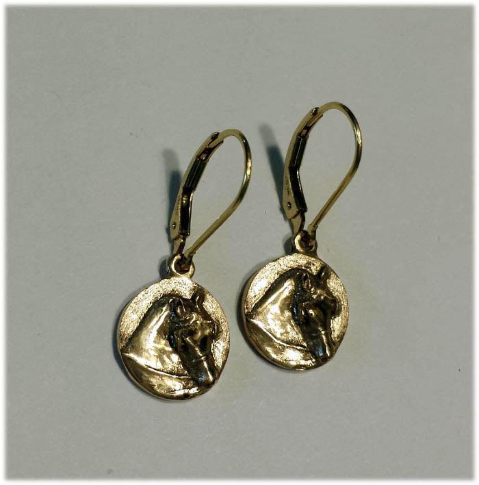 Driving Pony Small Lever Back Earrings - Tempi Design Studio
