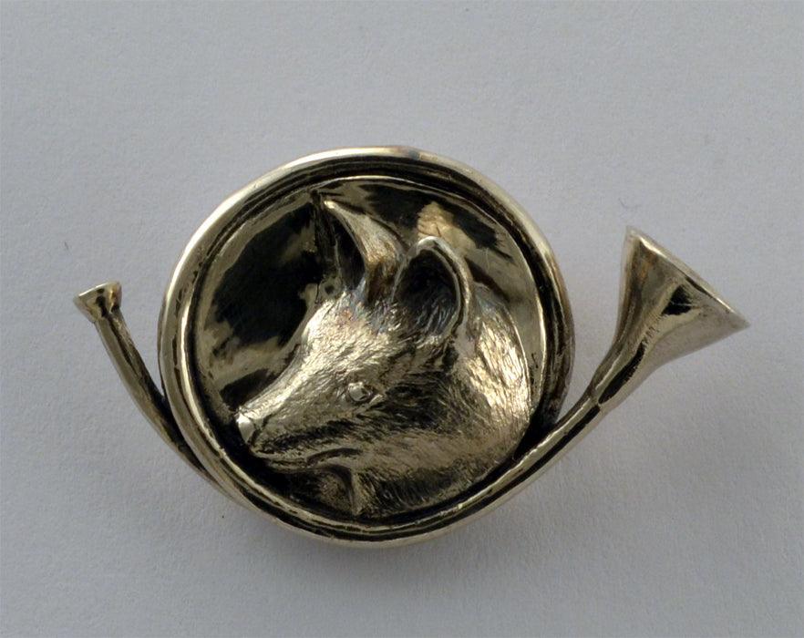 Fox Pup Horn Pin