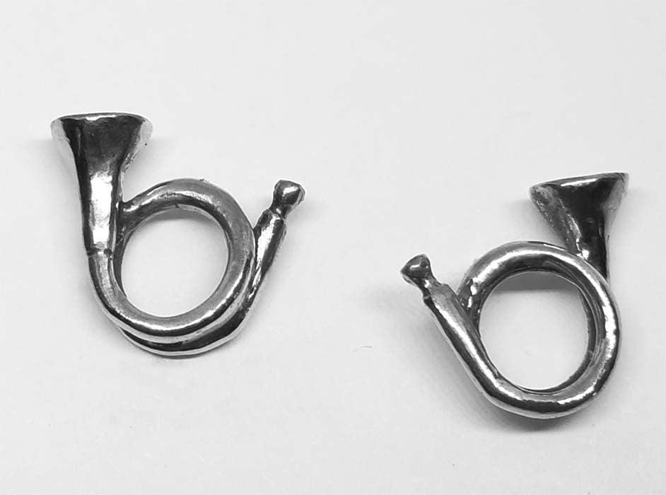 French Horn Stud Earrings - Tempi Design Studio