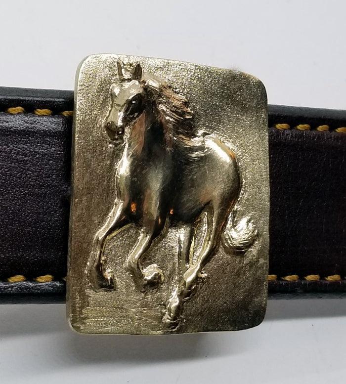 Friesian Horse Galloping Buckle - Tempi Design Studio