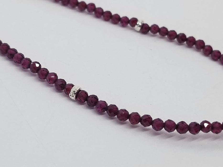 Garnet Bead Necklace - Tempi Design Studio