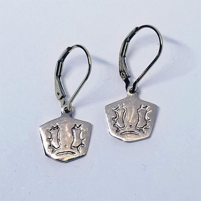 Horse Breed Logo Lever Back Earrings - Tempi Design Studio