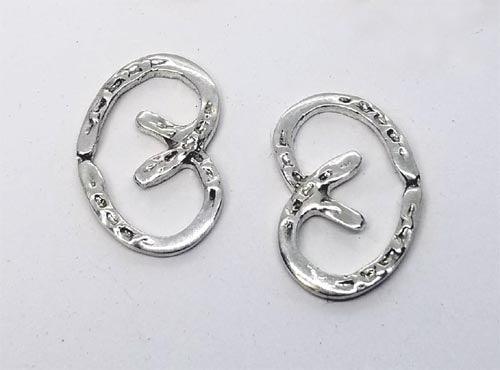 Horse Shoe Heart Stud Earrings