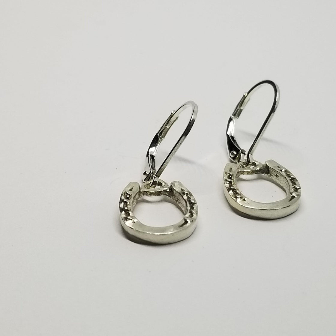 Horse Shoe Lever Back Earrings - Tempi Design Studio