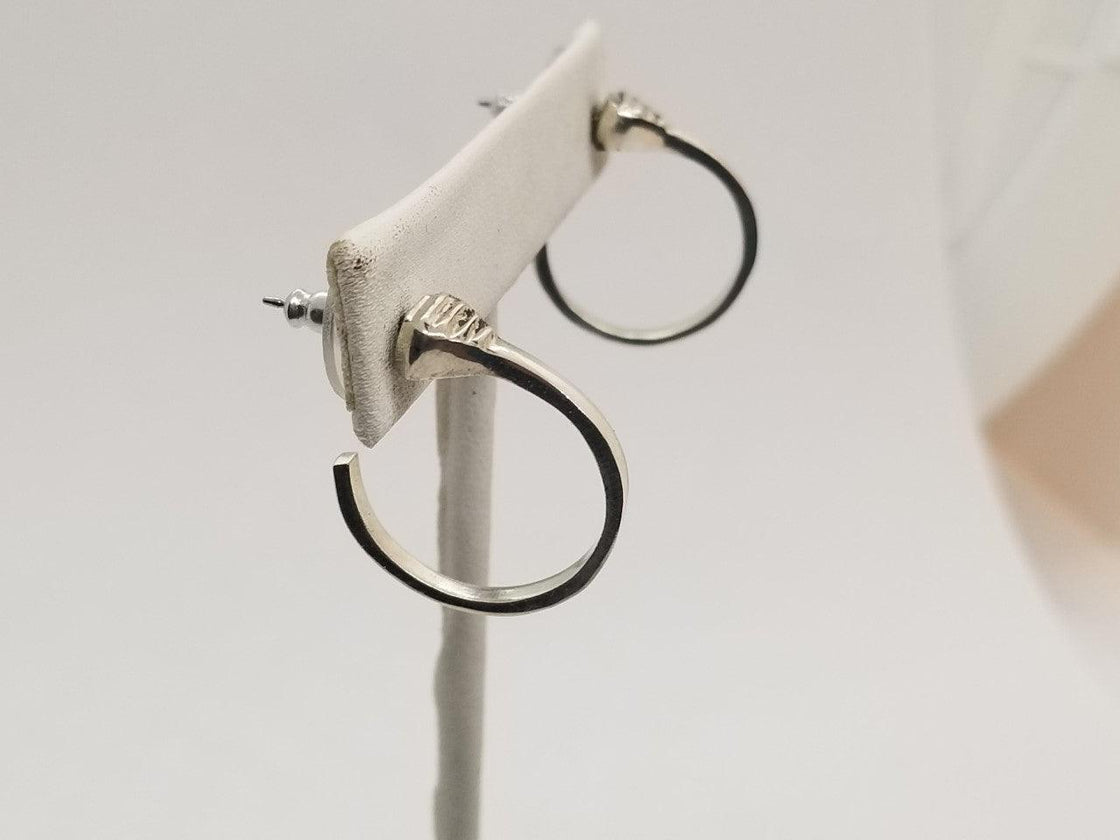 Horse Shoe Nail Hoop Earrings - Tempi Design Studio
