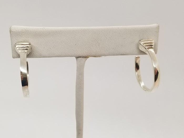Horse Shoe Nail Hoop Earrings - Tempi Design Studio