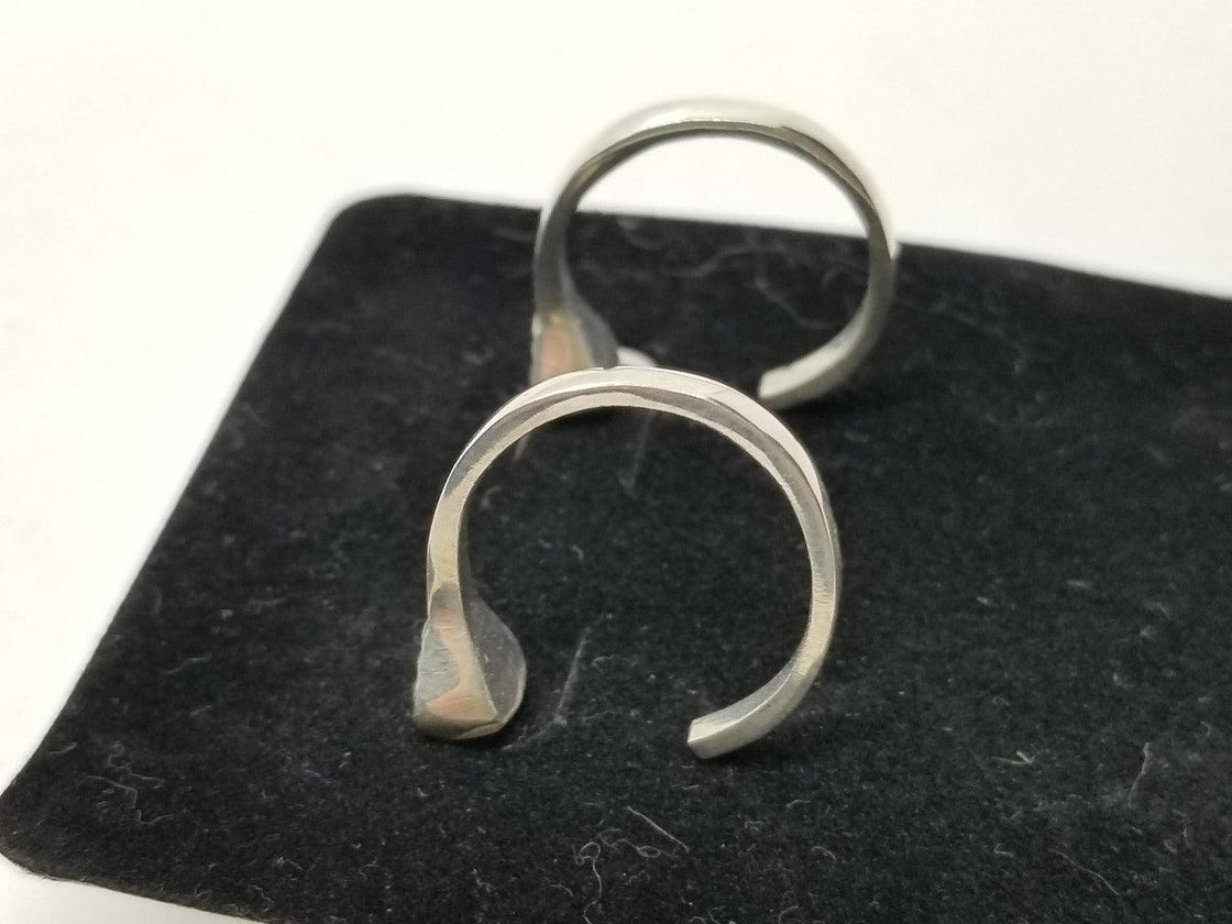 Horse Shoe Nail Hoop Earrings - Tempi Design Studio