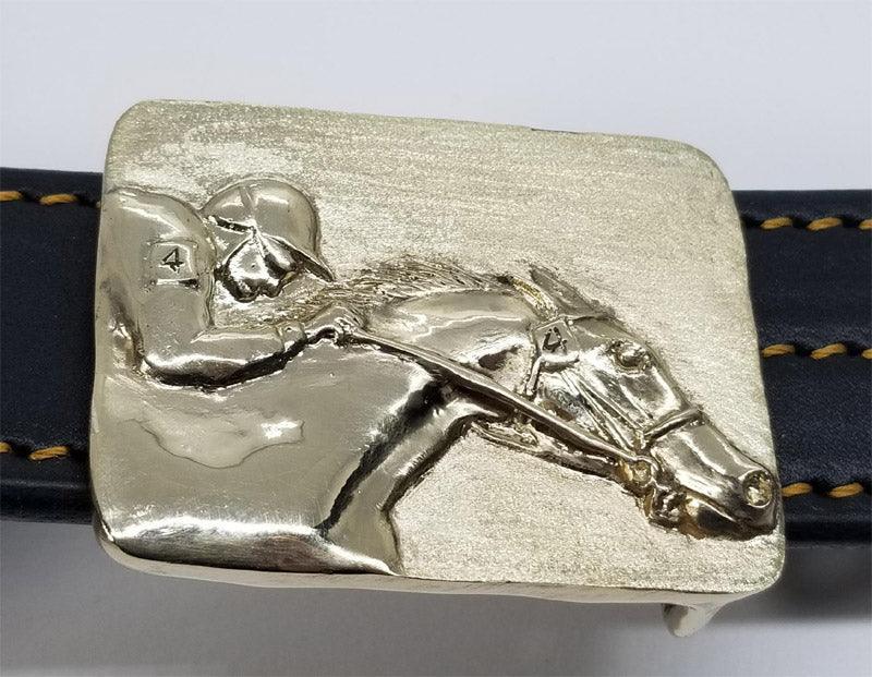 Jockey on a Racehorse Buckle - Tempi Design Studio