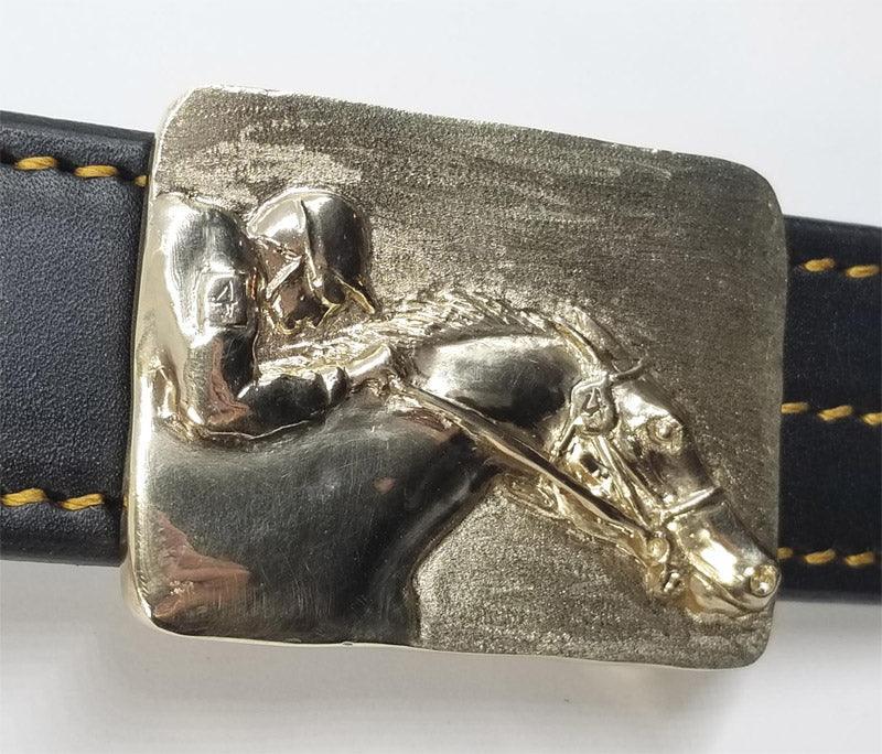 Jockey on a Racehorse Buckle - Tempi Design Studio