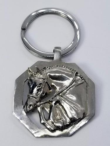 Jumper Horse  Key Fob Hex Shape