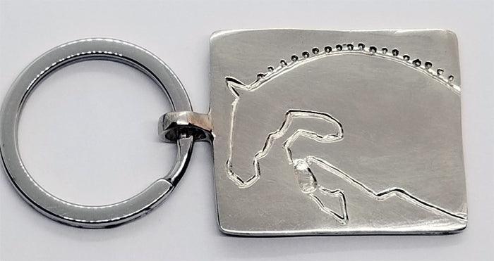Jumper Horse Profile Key Fob - Tempi Design Studio