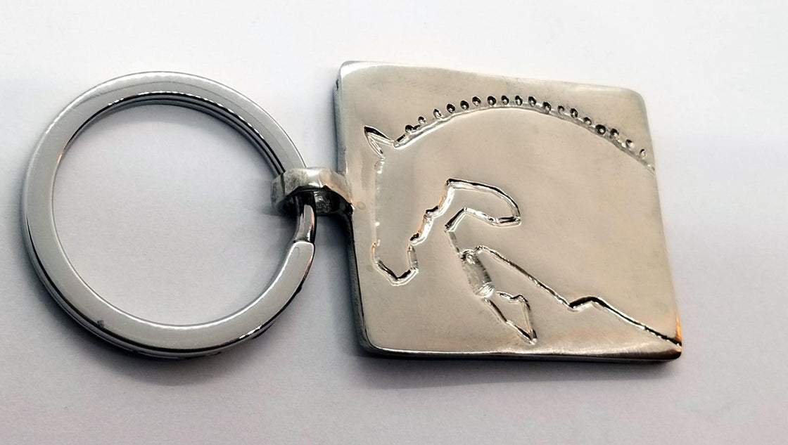 Jumper Horse Profile Key Fob - Tempi Design Studio