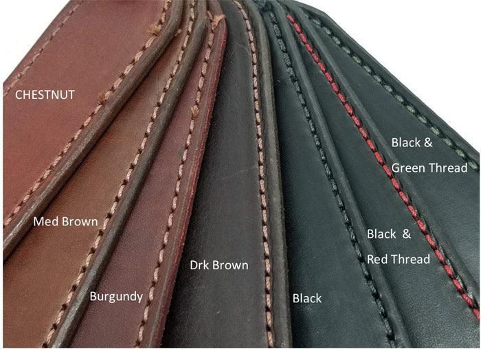 Leather Belts with 2 row stitching - Tempi Design Studio