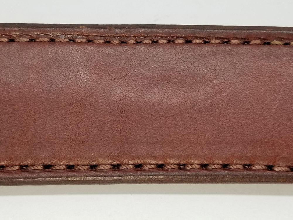 Leather Belts with 2 row stitching - Tempi Design Studio