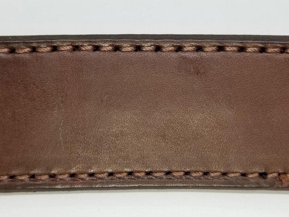 Leather Belts with 2 row stitching - Tempi Design Studio