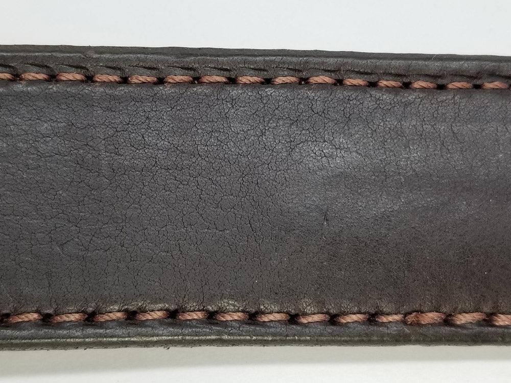 Leather Belts with 2 row stitching - Tempi Design Studio