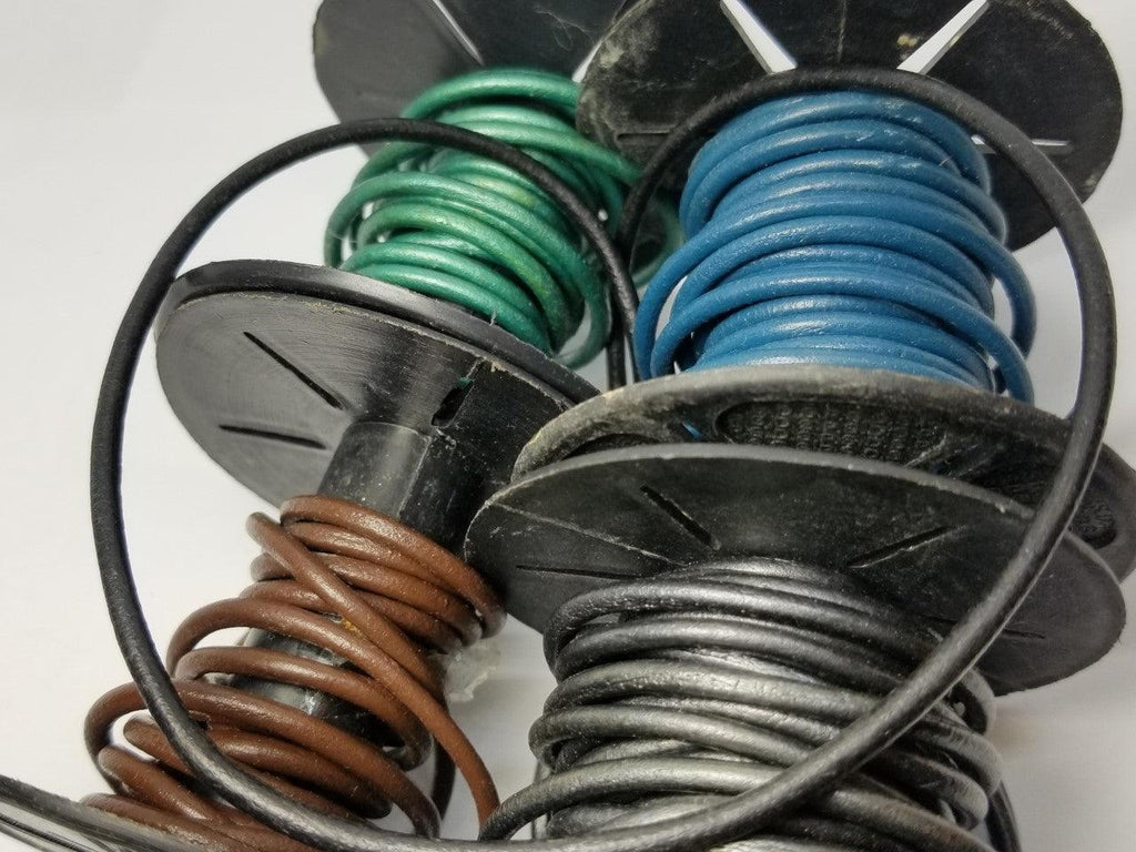 Leather neckcord 3 millimeters Round